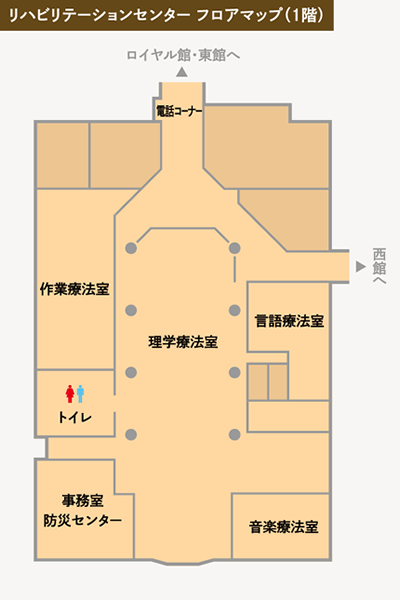 リハビリテーションセンター フロアマップ